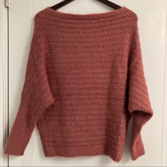 NWT! - LoveStitch | Blissful Fuzzy Ribbed Boatneck - Picture 7 of 10